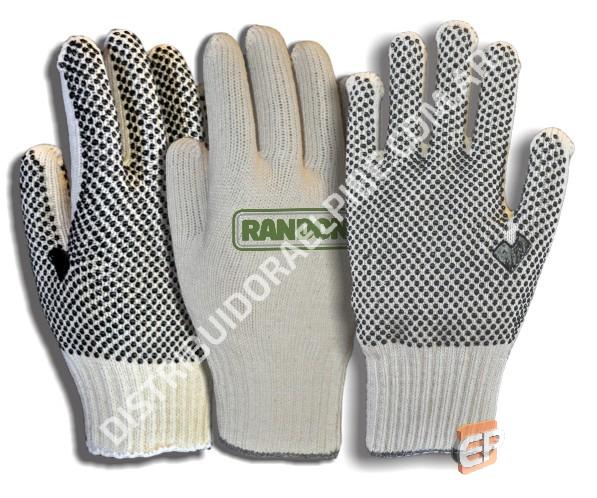 Guante Moteado Blanco 1º Calidad Precio x Docena 