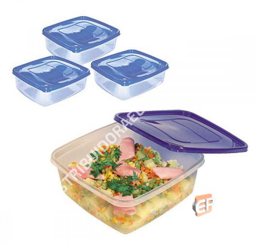 Set 3 Hermeticos Cuadrados 4250 ml PO19 