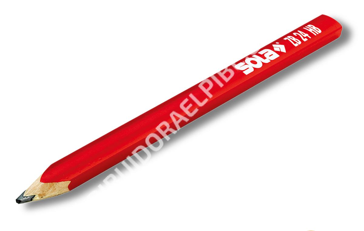 Lapiz Carpintero Rojo 24 cm para Madera,Carton,Papel 