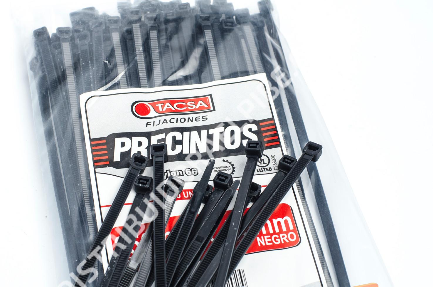 Precintos Nylon 7.6x610 (100) Negro 