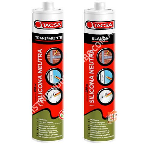 Sellador de Silicona Neutra Balnco 280 ml. 