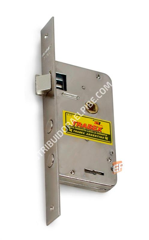 Cerradura 2104 Pasador 2 Pernos Frente Cromado 